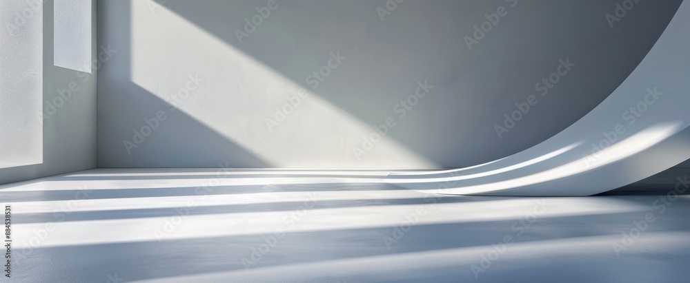 Canvas Prints sunlight illuminating abstract empty white interior