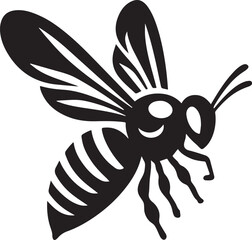 Vector silhouette Bee