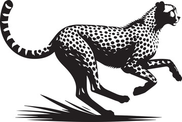 Cheetah vector silhouette