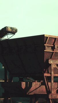 Old abandoned Welsh Coal Mine Pit Gear