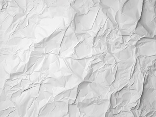 Obraz premium Crumpled white, cardboard or wrapping paper. Design for backgrounds, wallpapers and backdrops with copyspace. Stylish texture of white sheet 