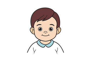  Cute baby boy vector illustration