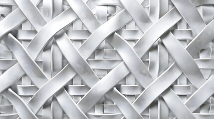 Abstract white geometric pattern on gray background modern digital technology global network metal bending for wallpaper, logo, banner, web design. 