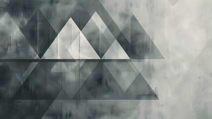 Abstract white geometric pattern on gray background modern digital technology global network metal bending for wallpaper, logo, banner, web design. 