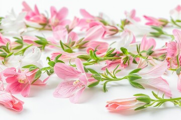 Bright and cheerful display of pink and white flowers