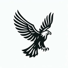 Fototapeta premium minimalist eagle logo