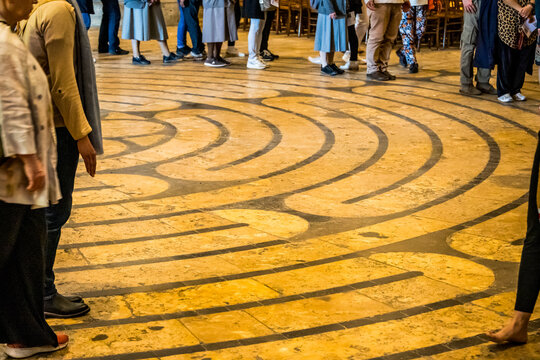 Le labyrinthe de la cath&eacute;drale de Chartres