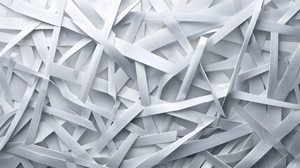 Abstract white geometric pattern on gray background modern digital technology global network metal bending for wallpaper, logo, banner, web design. 