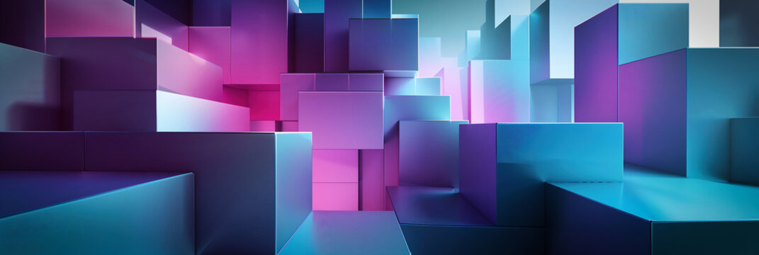 Vibrant Abstract Geometric Shapes