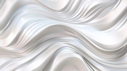 Obraz premium Abstract wintery background. Modern wavy line pattern in monochrome colors. Sophisticated stripe design for headers, ads, or posters. Pearl-colored horizontal vector template.