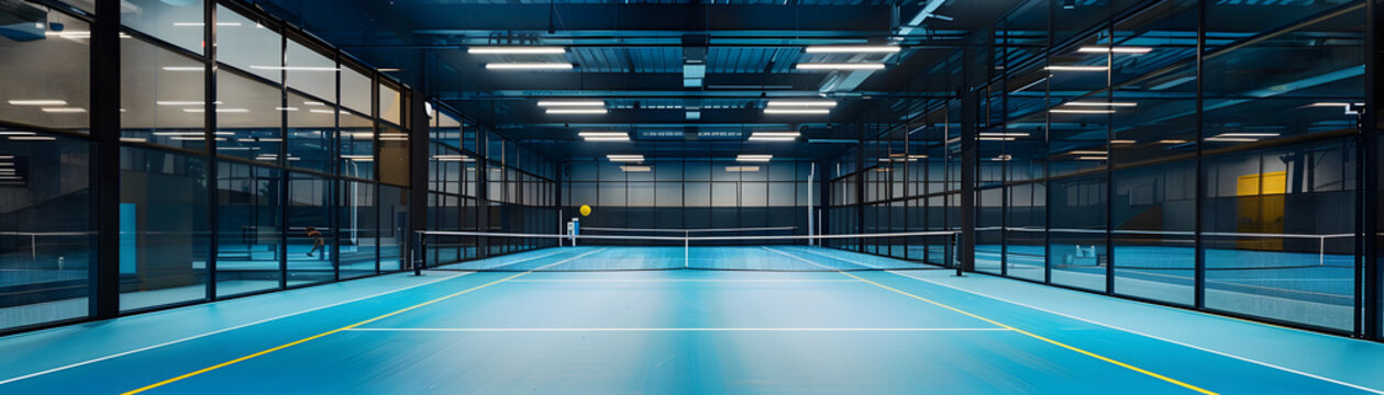 tennis padel trendy court indoor