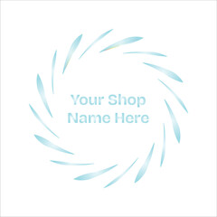 inimalist vector graphic featuring the word 