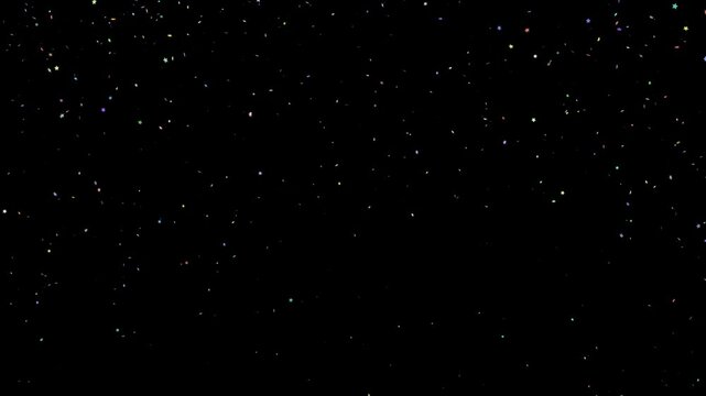 Explosi&oacute;n de confetis en forma de estrellas