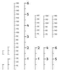 Kids Growth Height Chart Wall Ruler Template Clipart with Metric and Imperial Measurements