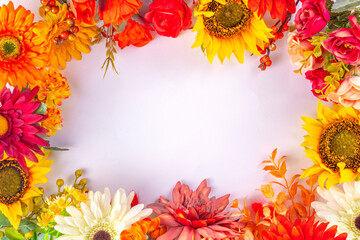 Autumn holidays greeting card background