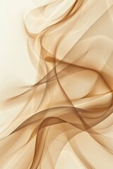 Fototapeta premium Elegant curved lines on a beige background creating a fluid and dynamic composition