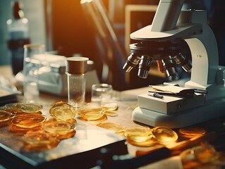 Experimental research on biotechnology and DNA, Smart Farming and Agriculture Innovation Concept, scientific research in the field of biology