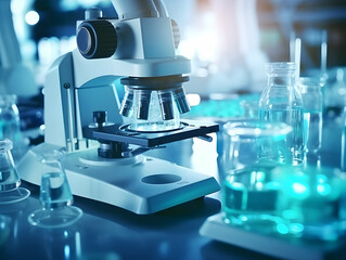 Experimental research on biotechnology and DNA, Smart Farming and Agriculture Innovation Concept, scientific research in the field of biology