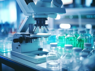 Experimental research on biotechnology and DNA, Smart Farming and Agriculture Innovation Concept, scientific research in the field of biology