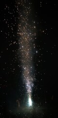 fireworks and crackers on the night sky