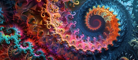 Abstract Fractal Spiral