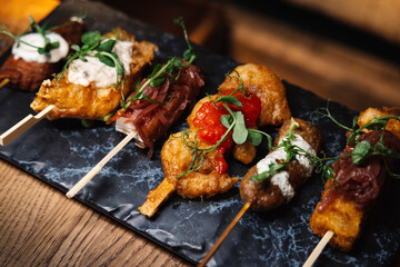 Close-up of Yakitori Stick