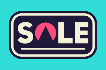 This bold sale sign features the word 