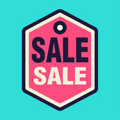 This vibrant sign features the word 