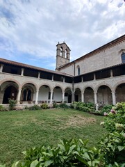 Fototapeta premium Church and monastery of St. Francis in Pula, Croatia. The church, in the late Romanesque style and with Gothic adornments, was built in 1314