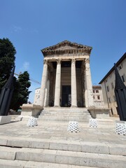 Pula Old Town - Croatia - Forum Square, Temple of Augustus