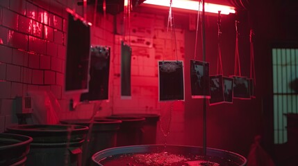 Celebrating Photographer's Day in the heart of creativity—a red room where photos come to life