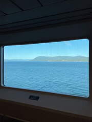 window on a ferry