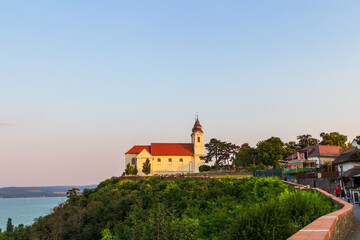 A church in Tihany, Balaton lake