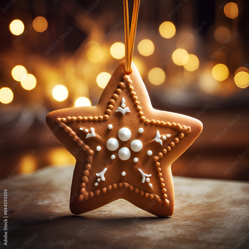 Wall mural christmas star decoration