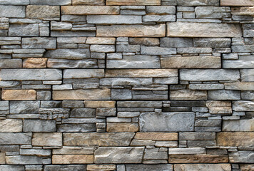 wall made of natural rectangular stone