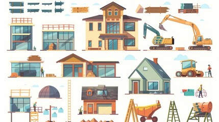 Fototapeta premium Construction Illustration