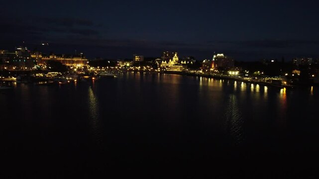 night view of the city