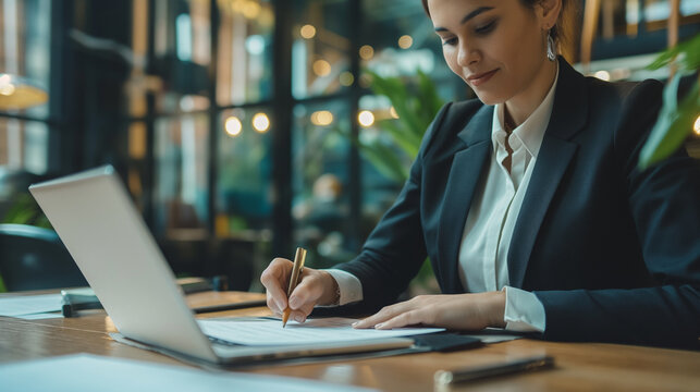 An agent sending a thank-you note to a customer, appreciative and thoughtful, right third copy space