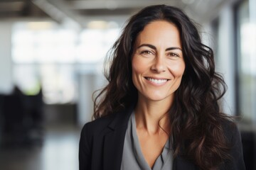Naklejka premium Portrait of a middle aged Caucasian business woman