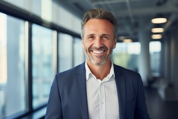 Fototapeta premium Portrait of a middle aged Caucasian businessman