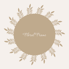 A gorgeous leaves wreath that will look lovely on wedding invites, cards, and logos.