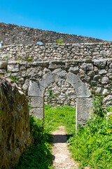 A view of Spis Castle from the inside behind its walls, Slovakia