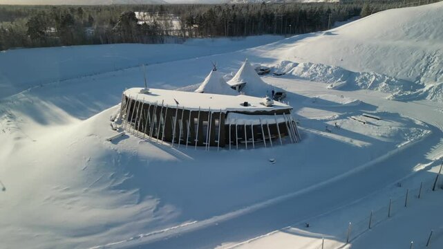 Alta Sami Siida in &Oslash;vre-Alta, Finnmark, Norway. Sapmi, samisk, native building