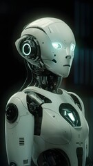 Men robot representative of modern technology artificial intelligence