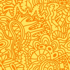 Abstract seamless paint spots doodle pattern for wrapping paper and fabrics