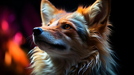 Naklejka premium Fox Close Up
