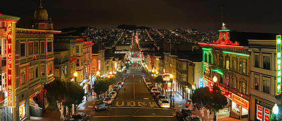 Vibrant Nightlife in the City Neon Lights and Bustling Streets. Capturing the Dynamic Energy and Colorful Illumination of Urban Nightlife in a Modern Cityscape Brainstorming Magazine Background