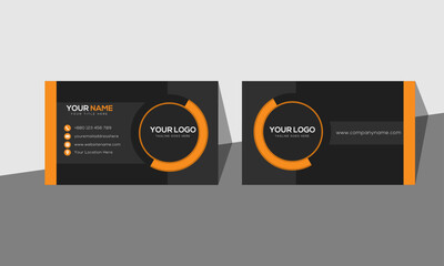 Modern Corporate Business Card Design Template – Professional Branding Identity Layout.