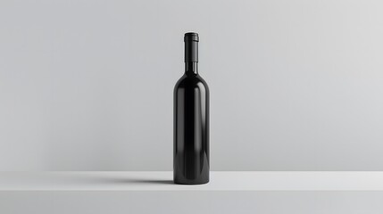 黒いワインボトル