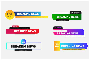 news headline abstract text element template